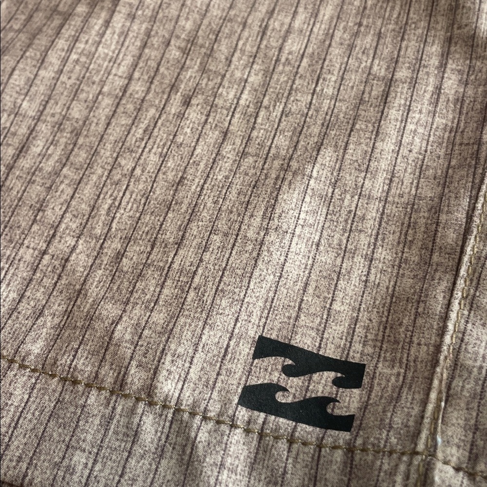 Billabong Tan Striped Men's Shorts - Picture 3 of 6